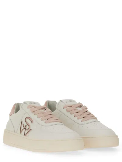 Stuart Weitzman Sneaker With Logo In White