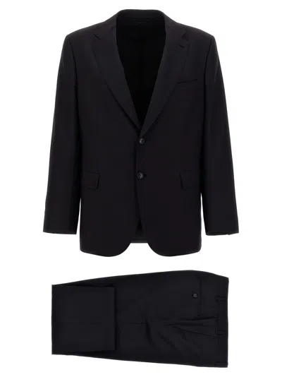 Brioni 'trevi' Suit Featuring Back Pockets In Blue