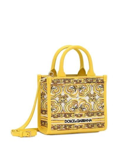 Shop Dolce & Gabbana Dg Daily Mini Tote Bag In 黄色的