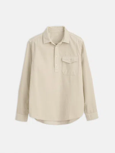 Alex Mill Popover Shirt In Fine Wale Corduroy In Light Putty