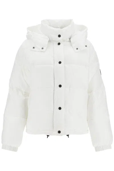 Pinko 'down Jacket With Logo Patch In White