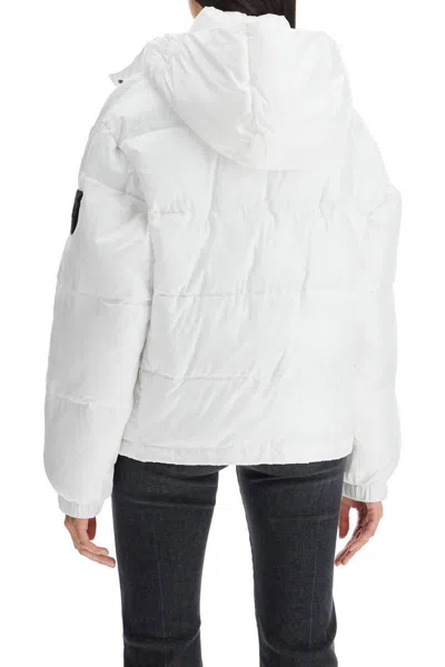 Pinko 'down Jacket With Logo Patch In White