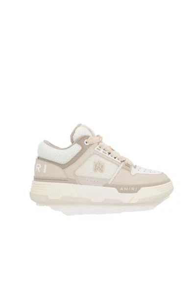 Amiri Ma1 Sneakers In Leather And Fabric In Alabaster Birch