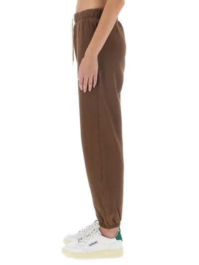 Shop Autry Jogging Pants In Brown