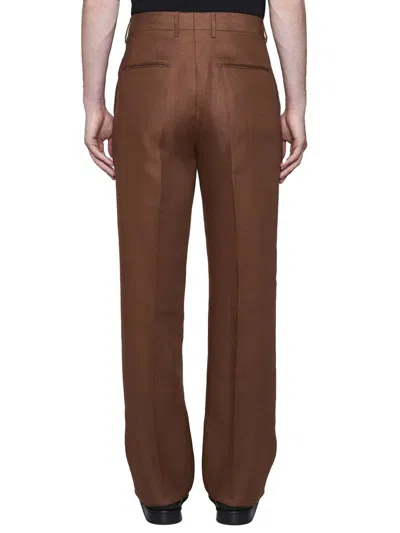 Shop Tagliatore Trousers In Coccio