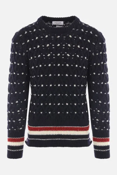 Shop Thom Browne Sweaters In Blue