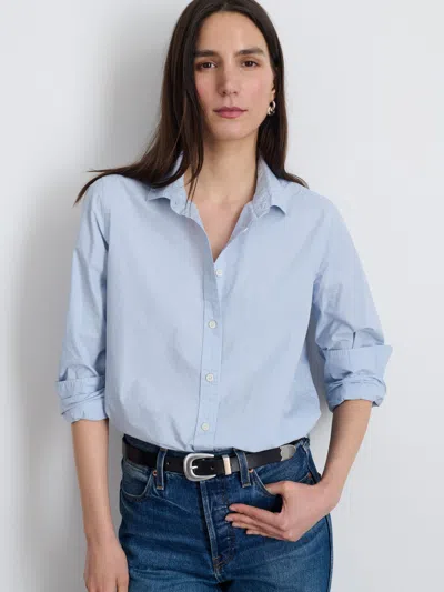 Alex Mill Val Shirt In Poplin In Calm Blue