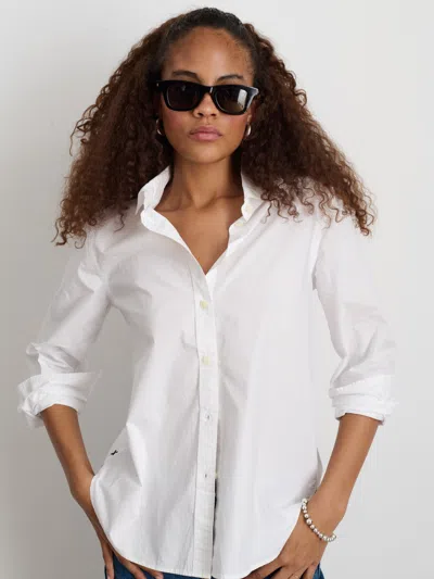 Alex Mill Val Shirt In Poplin In White