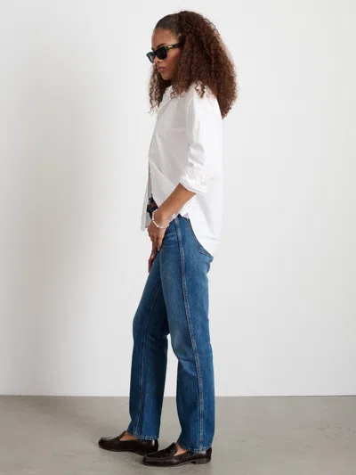 Alex Mill Val Shirt In Poplin In White