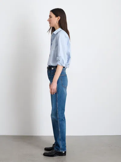 Alex Mill Val Shirt In Poplin In Calm Blue