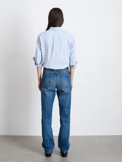Alex Mill Val Shirt In Poplin In Calm Blue