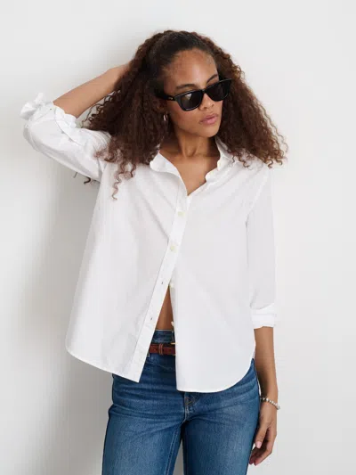 Alex Mill Val Shirt In Poplin In White