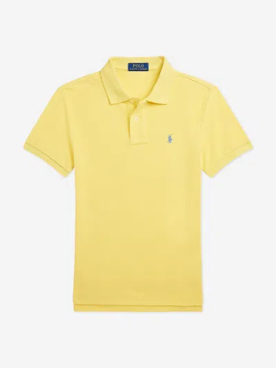 Polo Ralph Lauren Toddler And Little Boys The Iconic Mesh Polo Shirt In Yellow
