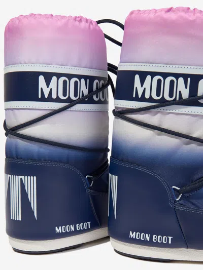 Moon Boot Kids Icon Moonrise Boots In Blue