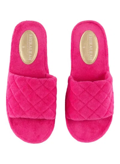 Shiraleah Women's Sol Pool Slides In Fuchsia In Pink