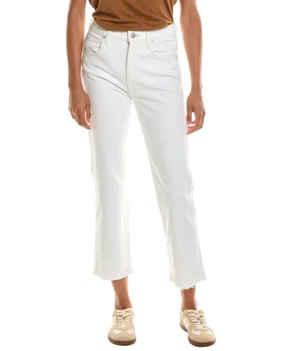 Amo Denim Amo Chloe Released Hem White Sand Crop Jean In White