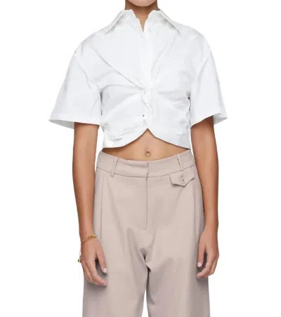 Anna Quan Abby Shirt In Swan In Multi