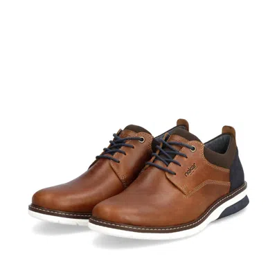 Rieker Men's Dustin Oxford Shoes In Amaretto/pazifik In Multi