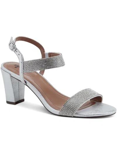 Style & Co Bonita Womens Rhinestone Man Made Block Heels In Multi