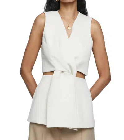 Anna Quan Sia Vest In Milk In White