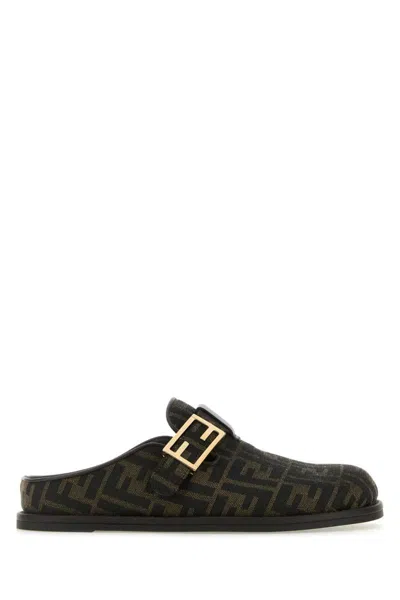 Shop Fendi Slippers In Printed