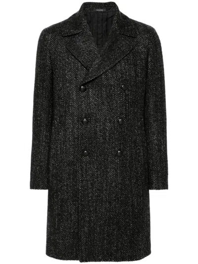 Shop Tagliatore Coats In Grey