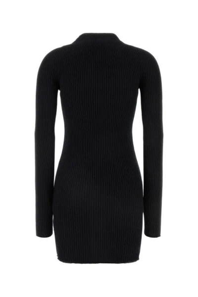 Courrèges Dress With Logo In Black