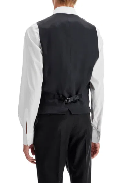 Shop Dolce & Gabbana Sartorial Satin Waistcoat Men In Multicolor