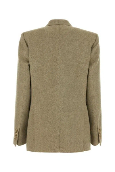 Golden Goose Double-breasted Blazer With Jacquard Pattern In Multicolor