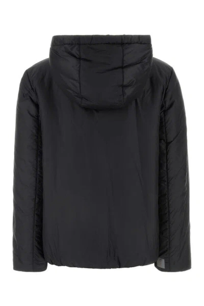 Max Mara The Cube Woman Black Polyester Finn Reversible Padded Jacket In Black