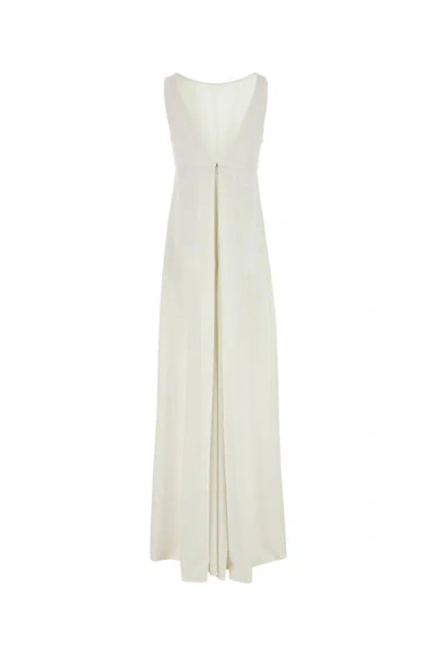 Max Mara White Cady Eschilo Jumpsuit In White