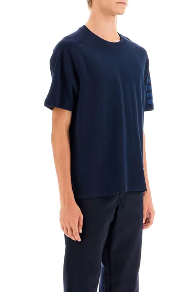 Shop Thom Browne Round Neck 4-st Men In Blue