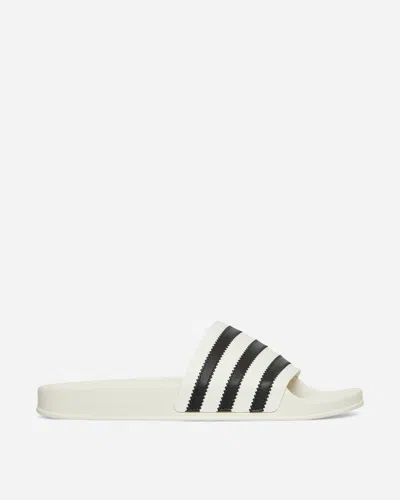 Adidas Originals Heeled Sandals With Open Toe And Signature Stripes In White