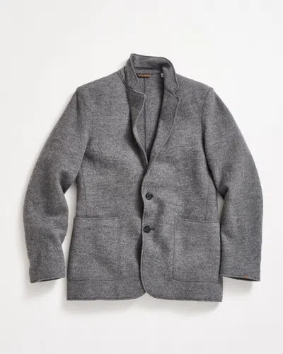 Billy Reid Boiled Wool Sport Coat In Grey Heather