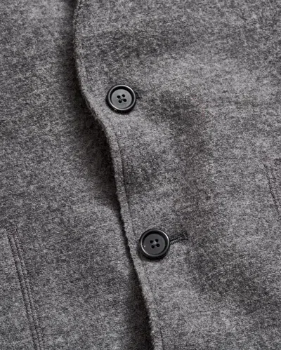 Billy Reid Boiled Wool Sport Coat In Grey Heather