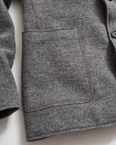 Billy Reid Boiled Wool Sport Coat In Grey Heather