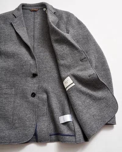 Billy Reid Boiled Wool Sport Coat In Grey Heather