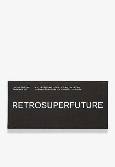 Retrosuperfuture Caro Square Sunglasses In Black