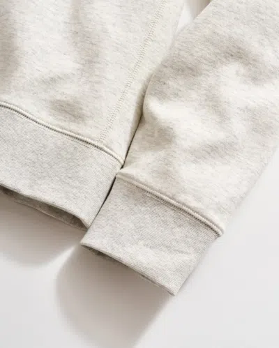 Billy Reid Rib Hoodie Pullover In Light Grey