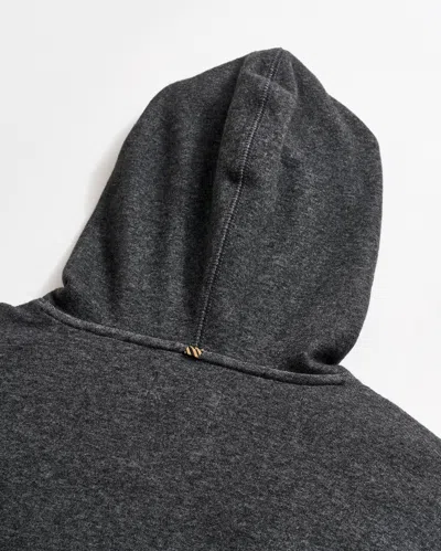 Billy Reid Rib Hoodie Pullover In Black