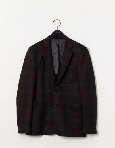 Billy Reid Shadow Plaid Archie Jacket In Navy
