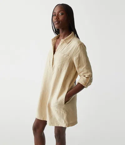 Michael Stars Eleanor Shirt Dress In Butter