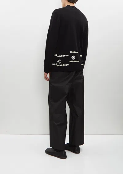 Shop Comme Des Garçons Homme Deux Button Pattern Cardigan In Black