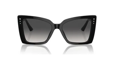 Jimmy Choo Jc 5001b 50008g 54mm Womens Butterfly Sunglasses In Black