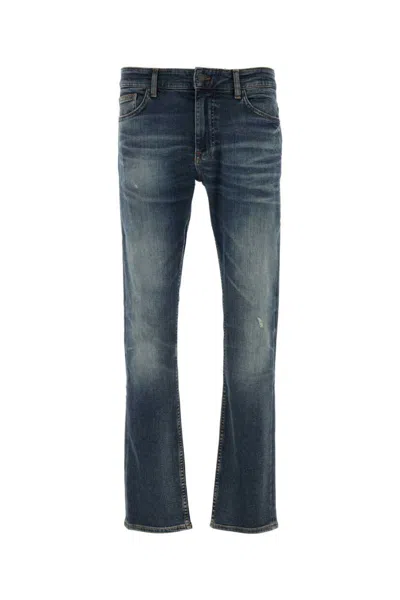 Hugo Boss Blue Straight-leg Jeans In Blue