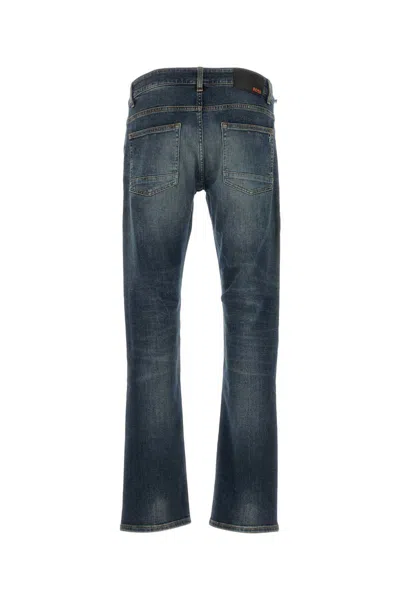 Hugo Boss Blue Straight-leg Jeans In Blue