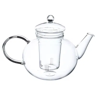 Quikfurn Borosilicate Glass 1.32 Quart Teapot With Removable Infuser