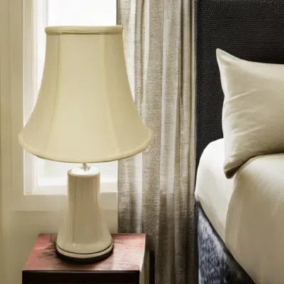 Homezia 16" Ivory Premium Bell Monay Shantung Lampshade