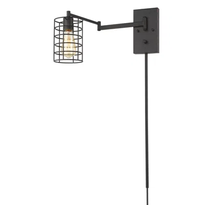 Homezia Industrial Bronze Metal Wall Sconce