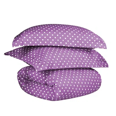 Homezia Lilac King Cotton Blend 600 Thread Count Washable Duvet Cover Set